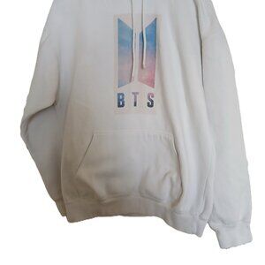 BTS White Hoodie by Three Layer-Medium